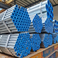 Tubería de Acero Redonda Galvanizada en Caliente Roscada y Acoplada, Estándar BS1387, para Proyectos de Tuberías Subterráneas de Agua y Gas
