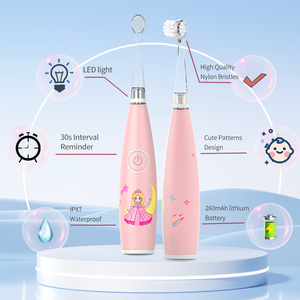 SG2159 OEM lumière LED <span class=keywords><strong>à</strong></span> vibration douce <span class=keywords><strong>2</strong></span> minutes minuterie 60 jours <span class=keywords><strong>à</strong></span> poils souples pour enfants <span class=keywords><strong>bébé</strong></span> <span class=keywords><strong>brosse</strong></span> <span class=keywords><strong>à</strong></span> dents <span class=keywords><strong>électrique</strong></span> sonique rechargeable - Product Image 3