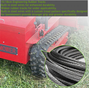 Tosaerba Cingolato a Controllo Remoto 2025, 12HP, Velocità Regolabile 0-5km/h, Altezza di Taglio Regolabile - Product Image 4