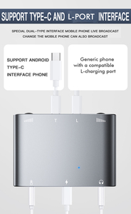 Boyi DC OTP bảo vệ USB-C Docking Station với điều khiển âm lượng sạc cho điện thoại di động & máy tính bảng live streaming Adapter - Product Image 6