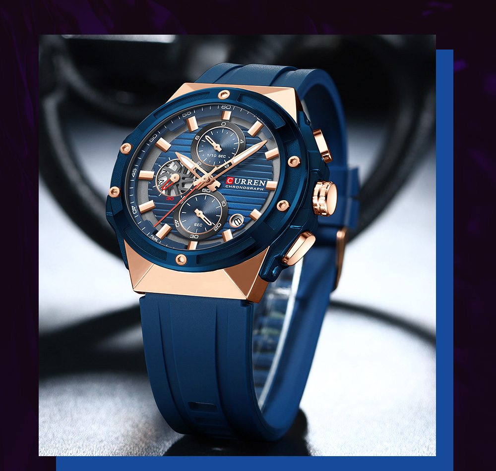 Curren 8462 Men's Quartz Watch - Calendar, Luminous, Waterproof
