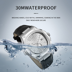 Reloj de Pulsera de Cuero para Hombre de Negocios, Cuadrado, de Aleación, de Bajo Precio, Último Modelo 2025, de Lujo, con Fecha, Día y Hora - Product Image 3