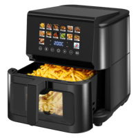 Friteuse à air numérique intelligente en acier inoxydable 9L, prix de gros, directement de l'usine, four de cuisine électrique à marque privée