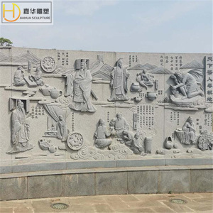 Relieve de Pared de Piedra con Esculturas de Figuras Antiguas Chinas, Arte Mural Decorativo Jiahua - Product Image 2
