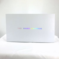 Boîte cadeau rigide en papier holographique de luxe, boîte cadeau en carton avec feuille d'or arc-en-ciel, emballage cadeau haut de gamme avec couvercle