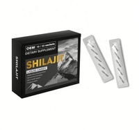 Compléments alimentaires en gommes de Shilajit d'or de l'Himalaya en marque privée, vente en gros, énergie naturelle, gommes de Shilajit extraites naturellement
