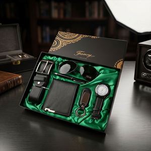 Set de Regalo Ejecutivo para Hombre FX para Regreso a Clases y Año Nuevo, Incluye Cartera, Tarjetero, Gafas de Sol y Caja de Regalo para el Día del Padre y Navidad - Product Image 4