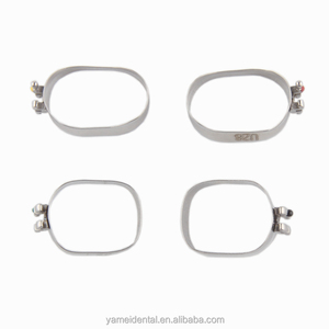 Yamei Orthodontic Bicuspid Band Bandes prémolaires Bicuspides Soudées Basées avec des Supports MIM et un Taquet Lingual - Product Image 6