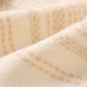 Bufanda de tartán de lana 100% mongol interior, moda de lujo de peso pesado, bufandas de cuadros de lana a cuadros para mujer, chal, venta de liquidación - Product Image 6