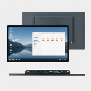 PC industriel mural sans ventilateur avec écran tactile capacitif de 15,6 à 32 pouces, compatible avec Android, Linux, Windows 11 OS - Product Image 1