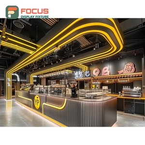 Estante de exhibición comercial para café, estantería para granos de café, estante de exhibición para café de madera mate - Product Image 3