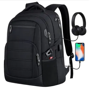 Big Capacity Man Oem/odm Fashion Outdoor Travel Oxford Backpack 15.6 Power Bank Laptop Bag