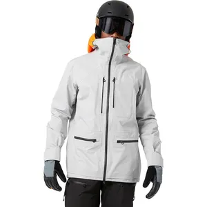 Yüksek kalite özel erkekler Hoodie kar giyim 70D naylon su geçirmez nefes Snowboard kayak ceket