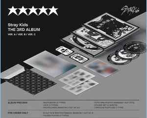 Stray Kids 5-STAR Standard Edition อัลบั้มเต็มชุดที่ 3 ของแท้ ซีลปิดอย่างดี พร้อมโฟโต้บุ๊ค โฟโต้การ์ดสุ่ม และชุดสติกเกอร์ - Product Image 2