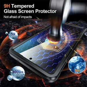 Funda Protectora Híbrida 360° <span class=keywords><strong>para</strong></span> <span class=keywords><strong>Samsung</strong></span> S25 Ultra S23 S24FE, Cristal 9H, Resistente, <span class=keywords><strong>para</strong></span> Galaxy A55 A16 A36 A56 - Product Image 3
