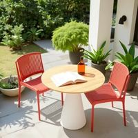 Chaise de salle à manger en plastique de style nordique, respirante et écologique en polypropylène, idéale pour les buffets et comptoirs – Vente en gros