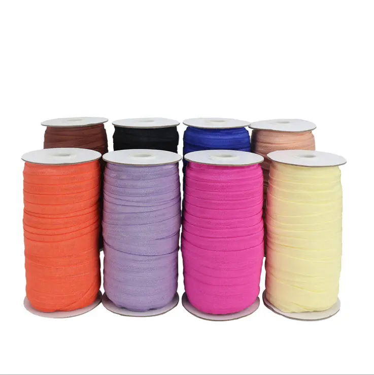 6mmColors trenzado banda elástica plana elástico cordón pesado elástico para coser y elaboración de alta elasticidad de carrete