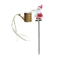 Best-seller transfrontalier : Lumière solaire de jardin Père Noël en fer forgé ajouré moulé sous pression, motif Gobelin, pour extérieur, cour et jardin