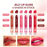 Produits en stock, gloss à lèvres liquide hydratant vegan à effet repulpant longue durée, logo personnalisé, faible MOQ, livraison rapide