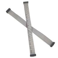 Câble FFC plat gris 16 broches de haute qualité avec connecteur IDC pas de 2,0 mm, âme en cuivre, indice de résistance au feu FT1, isolation PVC, 10 cm, 300 V