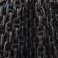 Cadena de Anclaje de Acero Aleado de Alta Resistencia Pintada de Negro con Certificación ABS CCS BV para Construcción Naval, Cadena de Amarre