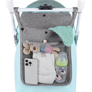 Universal Baby <b>Stroller</b> Organizer Bag Mesh Storage Bag Adjustable <b>Stroller</b> Hanging Bag Organizer for Diaper Bottle Toys Snacks - Product Image 3