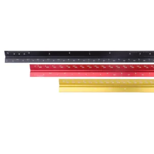 3 צבעים אלומיניום סגסוגת המשולש Scale שליט עבור Draftsman תלמיד