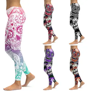 3D Digital Printing Custom Melk Zijde Kleurrijke Vrouw 4XL Broek 92% Polyester 8% Spandex Leggings