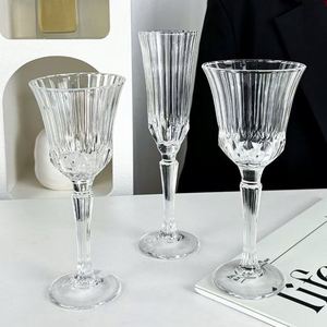 Copas de Cristal Transparentes Estilo Retro, Copas para Vino Blanco, Copas para Vino Tinto, Champán, Brandy y Shots - Product Image 1