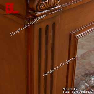 Fausse <span class=keywords><strong>cheminée</strong></span> contemporaine en bois marron <span class=keywords><strong>Cheminée</strong></span> électrique en bois <span class=keywords><strong>Cheminée</strong></span> avec cadre <span class=keywords><strong>de</strong></span> <span class=keywords><strong>cheminée</strong></span> - Product Image 5