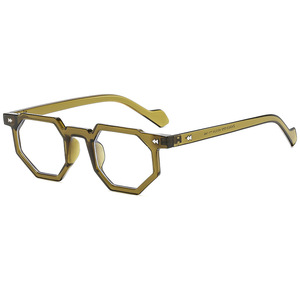 Occhiali da viaggio per ciclismo all'aperto poligonali Unisex da uomo e da donna alla moda <span class=keywords><strong>con</strong></span> rivetto <span class=keywords><strong>blu</strong></span> - Product Image 2