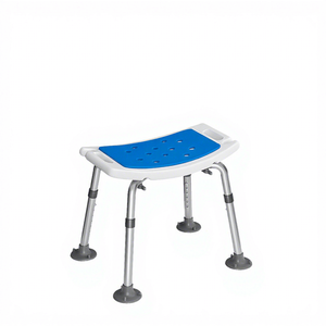 Silla de Baño KS de Aleación de Aluminio, Capacidad de 300 kg, Altura Ajustable, para Uso en la Ducha por Personas Mayores - Product Image 2
