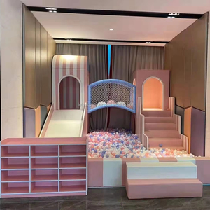 Área de Juegos Interior de Pequeña Escala Marca Leber, Espuma EPE, Marco de Acero, Parque Infantil con Función de Escalada para Niños - Product Image 1