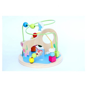 Multi función Diy <span class=keywords><strong>Mini</strong></span> ábaco laberinto de cuentas de madera actividad juguete - Product Image 4