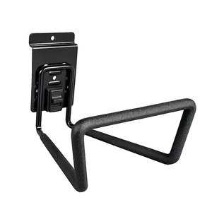 JH-Mech Garden <strong>Hose</strong> Hanger With Lock Mechanism Robust Space Efficiency Wide Application Lockable Metal Slatwall Hooks - Product Image 2
