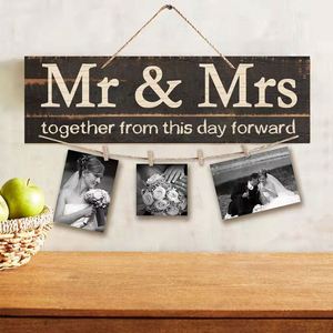 Wholesale Bar Sign Hanging Pendant Vintage Wholesale Photo <b>Clip</b> Mr Mrs Valentine's Day Party Wedding Decoration Wall - Product Image 1