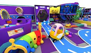 Indoor Soft Play Structure Commercial Ball <b>Pool</b> <b>Slide</b> Purple Orange Playground Soft Play With <b>Slide</b> - Product Image 2