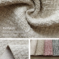 Tissu Jacquard de Luxe en Coton Teint Fil à Fil, Écologique et Respirant, pour Ameublement, Canapé et Literie