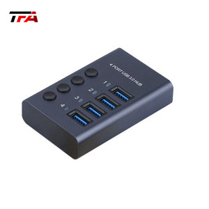 Hub USB 3.0 Portátil de <span class=keywords><strong>4</strong></span> Puertos, Divisor de Transferencia de Datos Rápida <span class=keywords><strong>para</strong></span> Oficina, Hogar y Juegos de Simulación de Carreras - Product Image 1