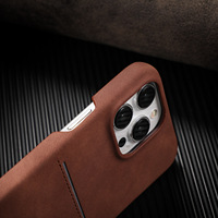 Couverture de téléphone en cuir PU d'agneau de sensation de peau pour iPhone 17 Pro Max étui de téléphone d'affaires Simple pour IPhone 17 16 15 14 13 avec fente pour carte