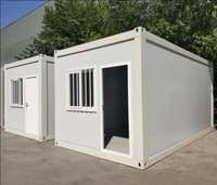 Fabricant de maisons préfabriquées en conteneurs, design moderne, structure en FRP/acier léger, boutique en conteneurs, assemblage rapide, garage préfabriqué