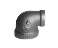Coude réducteur en fonte malléable ASME B16.3 Classe 300, 90 degrés, raccord fileté robuste, étanche et résistant à la corrosion