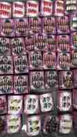 Uñas Postizas Hechas a Mano con Diseño de Leopardo Rosa Y2K, Decoradas con Pedrería, Estilo Hot Girl, Color Dorado, Forma Ataúd