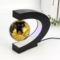 Globo Magnético Levitante Creativo, Lámpara de Mesa Decorativa, Lámpara de Noche LED Moderna para Oficina, con Enchufe de Pared