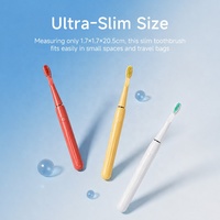 Brosse à dents électrique vibrante intelligente et colorée 2026 – Design fin et simple, portable pour les voyages