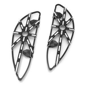 Đen Gauge điều khiển footboards cho Harley flhx đường phố Glide switchback FLD <span class=keywords><strong>floorboards</strong></span> Touring Softail <span class=keywords><strong>Dyna</strong></span> đường vua - Product Image 1