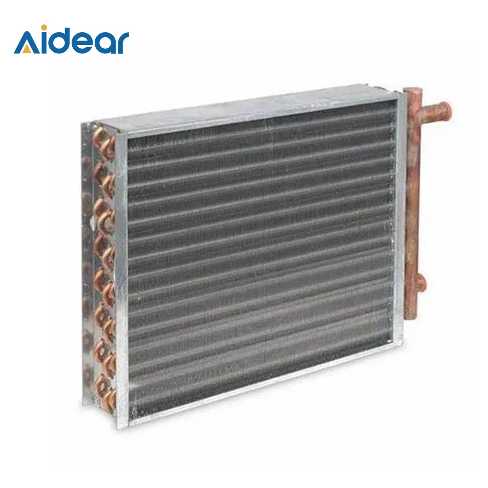 Aidear venta directa de fábrica condensador refrigeración tubo de cobre aleta aluminio refrigerador evaporador bobina con personalización