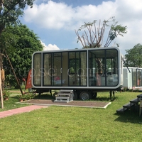 Remorque portable préfabriquée amovible de haute qualité, facile à monter, mobile Apple Cabin House pour hôtel, villa