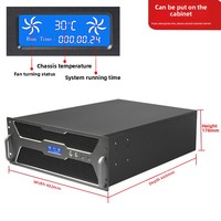 Boîtier de contrôle industriel 4U USB 3.0 660 écran de contrôle de la température profonde E-ATX serveur de stock de support d'ordinateur industriel à double canal