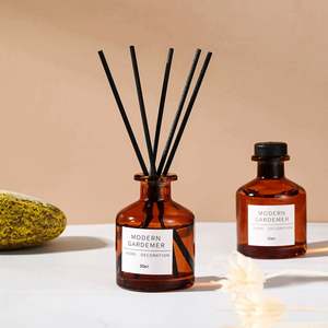 Custom Luxury 100Ml 150Ml 200Ml Essential Oil Aromatherapy Diffuser <b>Bottle</b> Empty <b>Amber</b> Glass Reed Perfume Screen Rubber Stopper - Product Image 5
